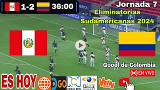 Perú vs Colombia en vivo donde ver a que hora juega Perú vs Colombia Eliminatorias 2024 [upl. by Hardin]