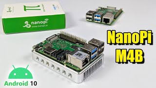 NanoPi M4B Single Board Computer  6 Core CPU Android 10 [upl. by Yatnohs]