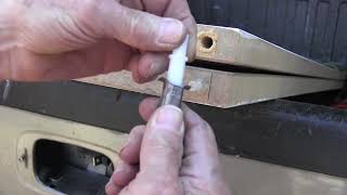 How to fix or repair a loose bifold door hinge pin Its a simple fix [upl. by Ecidnacal24]