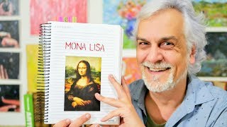 Arte para crianças Mona Lisa de Leonardo da Vinci [upl. by Aicilaanna]