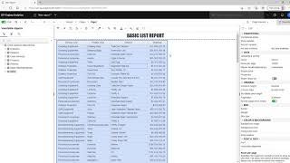 IBM Cognos Analytics 112 BASIC LIST REPORT DEMO [upl. by Iow737]