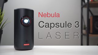 Nebula Capsule 3 Laser Review  The Ultimate Portable Projector [upl. by Roots514]