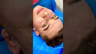 Micropigmentacion de cejas pelo a pelo en hombre makeup beauty [upl. by Burnsed]