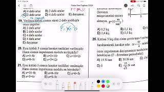 İmpuls Enerji Saxlanma qanunları Cismin impulsu Qüvvə impulsu Dim2023 Fizika test toplusu [upl. by Mcclary302]
