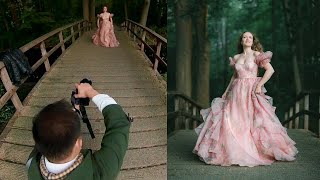 Morning Natural Light Dreamy Dress Photoshoot in the Forest [upl. by Morocco]