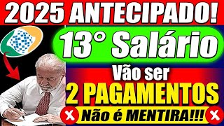 ✅INSS autoriza BANCOS 13º Salário ANTECIPADO dia 25 de NOVEMBRO  Confira o Calendário [upl. by Allerie]