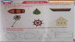 Class 4 math Exercise 41 Patterns and Symmetry [upl. by Sidoney643]