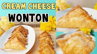 Cream Cheese Wontons  How to make Cream Cheese Wontons or rangoon MomZ Ann [upl. by Schroer]