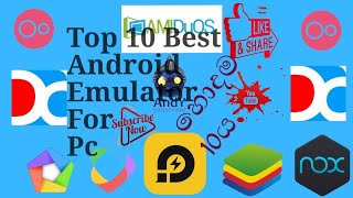 Top 10 Best Lightweight and fastest android Emulator for pc [upl. by Honor876]