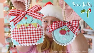 🎄Sew Jolly Ornament Day 1 Quilt and Stitch Along [upl. by Supen709]