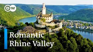 Castles Along the Rhine River From Bingen to Koblenz  Germanys Upper Middle Rhine Valley by Drone [upl. by Asillim]