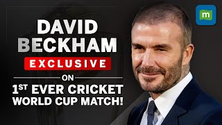 David Beckham Watches His First Ever Cricket World Cup Match In India  NW18 Exclusive interview [upl. by Ozzy]