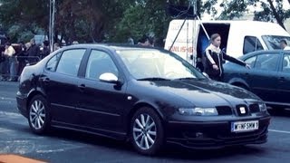 Seat Toledo 19 TDI Vs Skoda Octavia 19 TDI Drag Race HD [upl. by Sarid479]