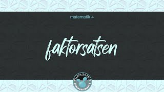 4 443 faktorsatsen [upl. by Gabor]