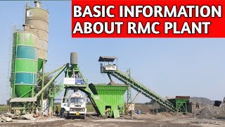 Basic Introduction of Ready Mix Concrete Plant  RMC PLANT  Concrete Batching Plant [upl. by Ahsimat]