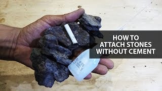 4 techniques of attaching aquascape stones without cement [upl. by Nirehs]