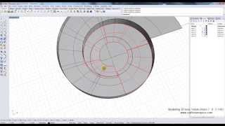 Modelling 3D Ionic Volute in Rhino 3D CAD software [upl. by Clyde]