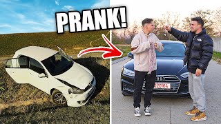 PRANK IAM DISTRUS MAȘINA ȘI IAM CUMPĂRAT ALTA NOUĂ AUDI A5 [upl. by Vachell]