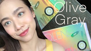 รีวิวคอนแทคเลนส์Olens Scandiolivegray [upl. by Rivalee]