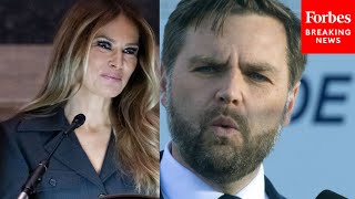 JUST IN JD Vance Asked Point Blank To Respond To Melania Trumps Support Of Abortion Rights [upl. by Ecirtnahc]