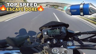 TOP SPEED DA FACTOR 4MM COM ESCAPE DORE😱🚀 andou muito com a relação da fazer 150 [upl. by Yahska674]