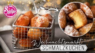 Schmalzkuchen  Schmalzgreben  Siedegebäck  Sallys Welt [upl. by Yrbua544]