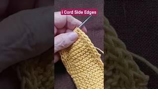 Beautiful i Cord Side Edges knitting [upl. by Jonah128]