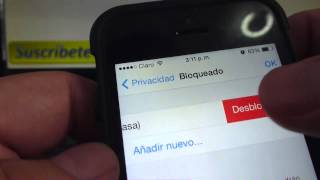 Cómo desbloquear a un contacto en Whatsapp iPhone 5S 5C 5 4 iOS 7 español Channeliphone [upl. by The583]