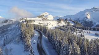 Avoriaz French Alps  Aerial View  Drone  Geneva [upl. by Marra]