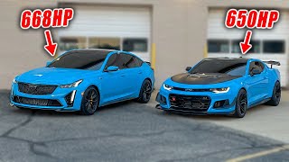 CT5 V BLACKWING VS CAMARO ZL1 RACE [upl. by Eninej]