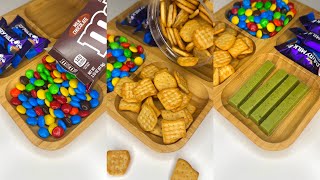 Filling platter with sweets  wood platter  asmr [upl. by Renita]