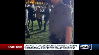 Dartmouth College professor arrested during campus protest [upl. by Adav633]