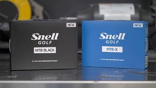 Snell MTBX amp MTB Black  Golf Ball Review [upl. by Yemar]