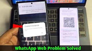 Couldn’t Link Device You cant link to a WhatsApp business app  WhatsApp Web Not Working [upl. by Anyek]