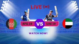 Afghanistan vs UAE Under19 live Cricket Match [upl. by Honan665]