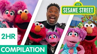 Sesame Street Best of Elmo and Abby  2 Hour Compilation [upl. by Joannes]