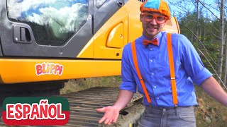 Blippi visita una obra de construcción  Aprende con Blippi [upl. by Tenneb]