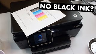 Repairing an HP PhotoSmart 6525 Printer Not Printing Black Ink [upl. by Leibman191]