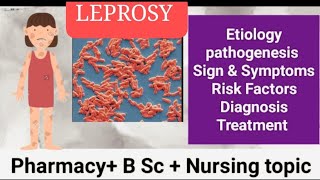 LEPROSY ll BPharm unit 5 ll BSc student ll Nursing Rx Pharmacy pathophysiology ll Free lecture notes [upl. by Ekul]