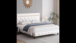 Full Size Bed With LED Lights Buy Now Link In Discription [upl. by Edora]