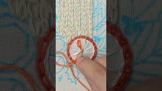 How to embroider Christmas orange  PDF pattern [upl. by Aikahc1]