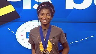 14YearOld Is 1st AfricanAmerican to Win Spelling Bee [upl. by Akyssej]