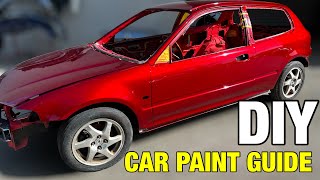 STEP by STEP Guide to Paint Your Car By Yourself [upl. by Rainah]