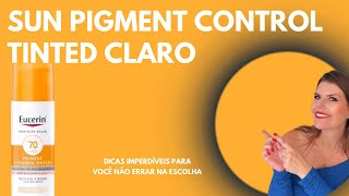 Eucerin Sun Pigment Control Tinted FPS70 Claro  Protetor Clareador  Conhecendo o seu Produto [upl. by Niatsirhc]