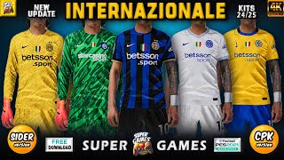 INTER New Kits PES 2021 Season 2425  Sider amp CPK  PES 2021  Football Life 2024  All Patches [upl. by Elyssa]