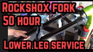 Rockshox Fork 50 Hour Service [upl. by Anson399]