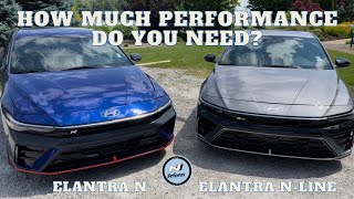 2024 Hyundai Elantra NLine vs 2024 Elantra N Performance Price Features Comparison amp Review [upl. by Marutani]