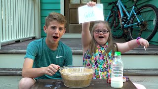 Weird Cereal Challenge MattyBRaps vs Sarah Grace [upl. by Fransis]