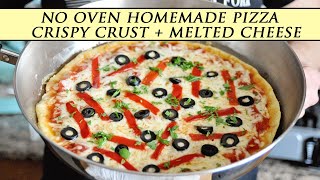 NoYeast NoBake HOMEMADE PIZZA in Under 30 MINUTES [upl. by Anelad134]