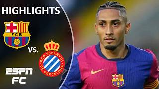 🚨 BARCA ATTACKS 🚨 Barcelona vs Espanyol  LALIGA Highlights  ESPN FC [upl. by Ocnarf665]